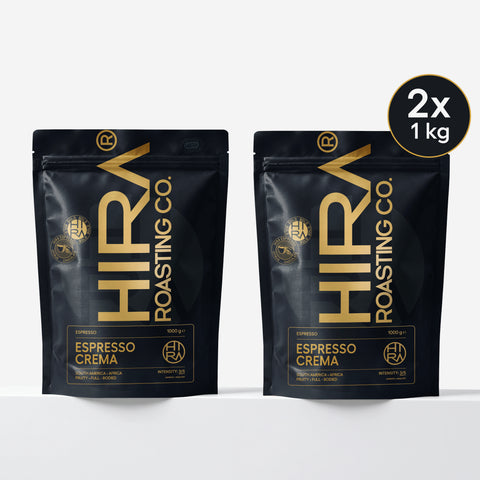 2 x Espresso Crema 1000g (Çekirdek)